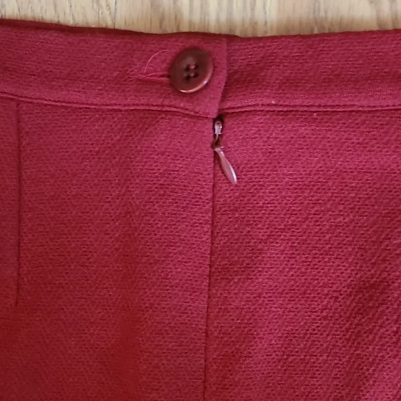 Sonia Rykiel Red Knee-Length Pencil Skirt for Work - Picture 4 of 6